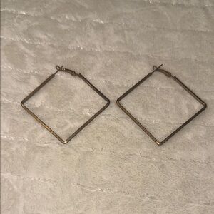 Square Gold Hoop Earrings